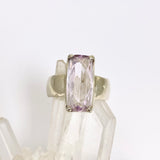 Kunzite Rectangular Faceted Ring Size 7 PRGJ525