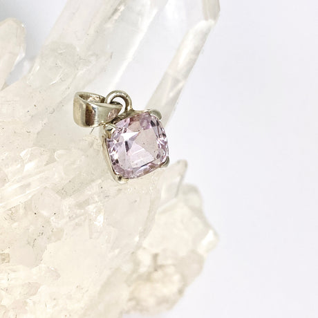 Kunzite Square Faceted Pendant PPGJ801