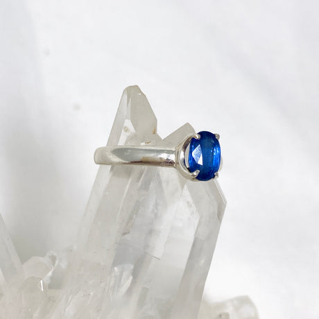 Kyanite Faceted Oval Ring Size 8 PRGJ482