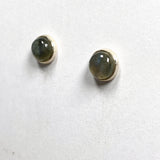 Labradorite round cabochon stud earrings KEGJ828