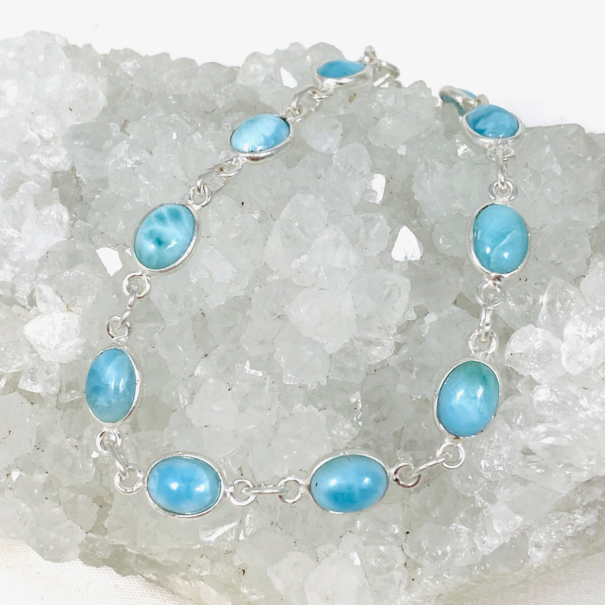 Larimar Oval Bracelet SSGJ-79