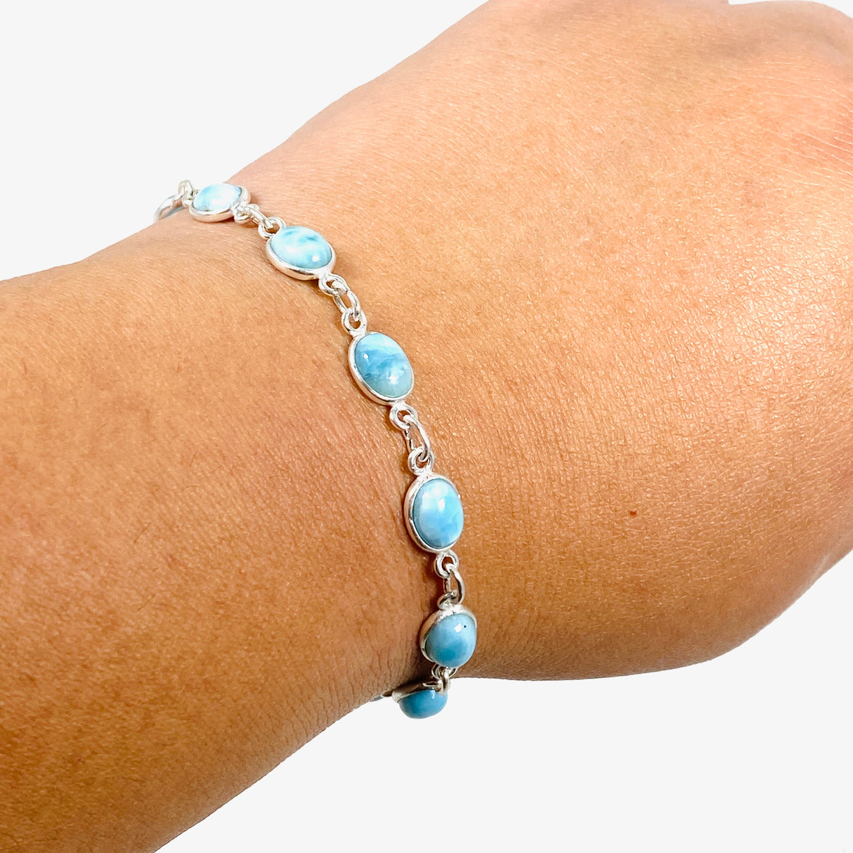 Larimar Oval Bracelet SSGJ-79