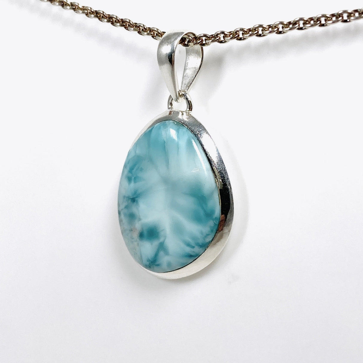 Larimar Oval Pendant KPGJ4168