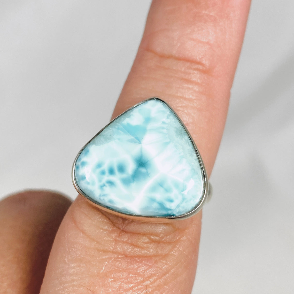 Larimar Teardrop Ring Size 8 KRGJ3088
