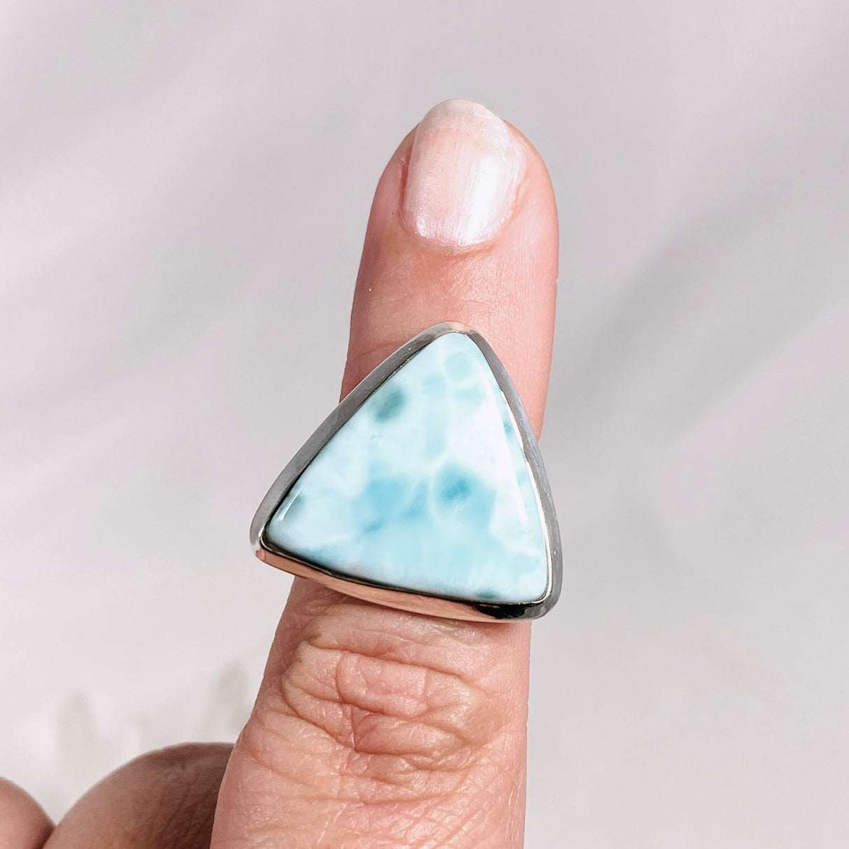 Larimar Triangular Ring Size 6 KRGJ3097