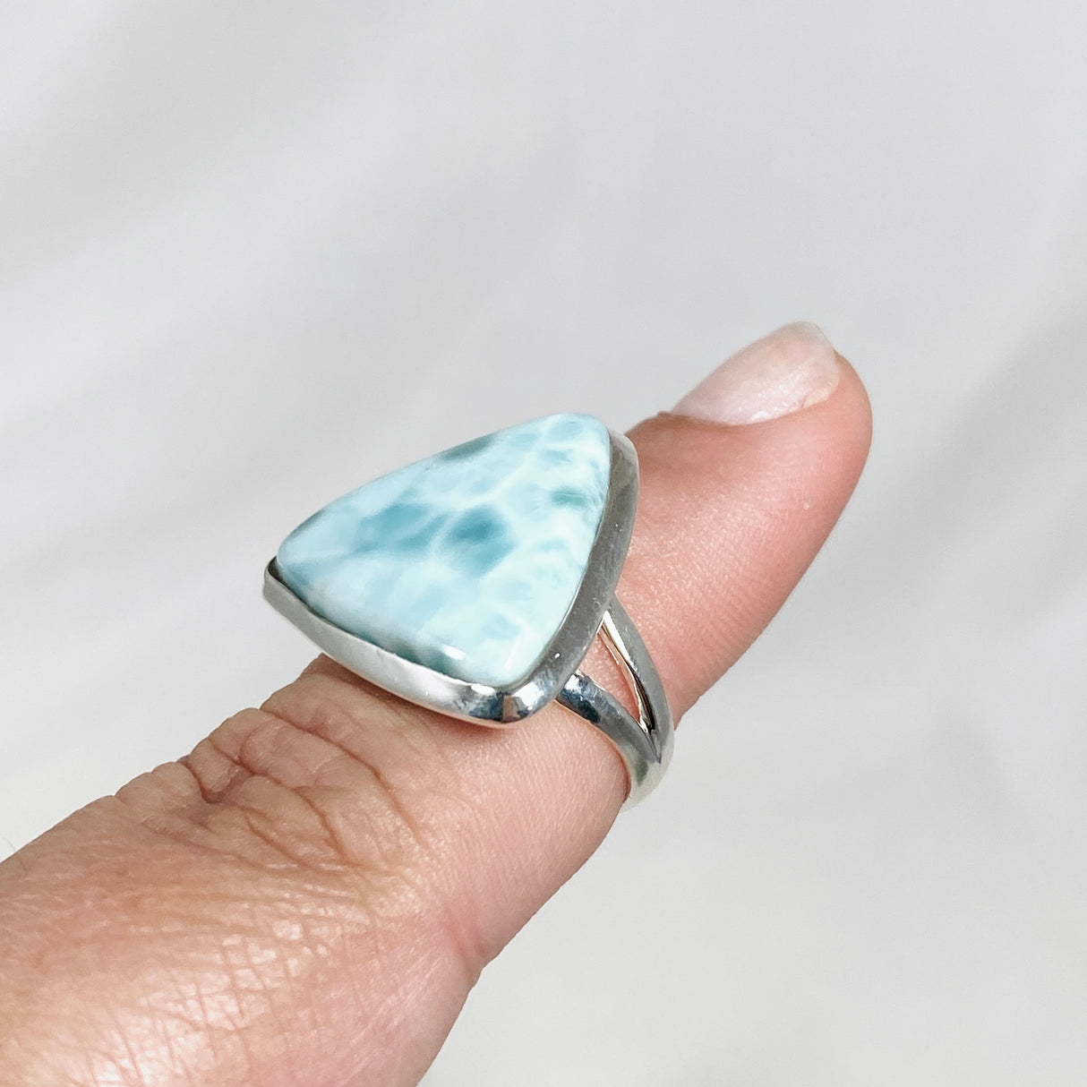 Larimar Triangular Ring Size 6 KRGJ3097