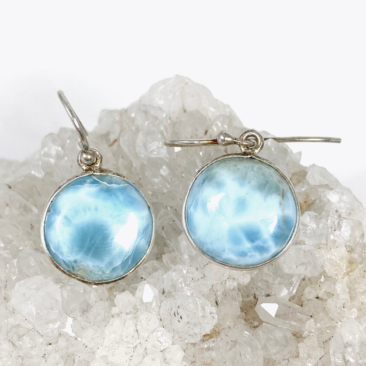 Larimar Round Earrings KEGJ995