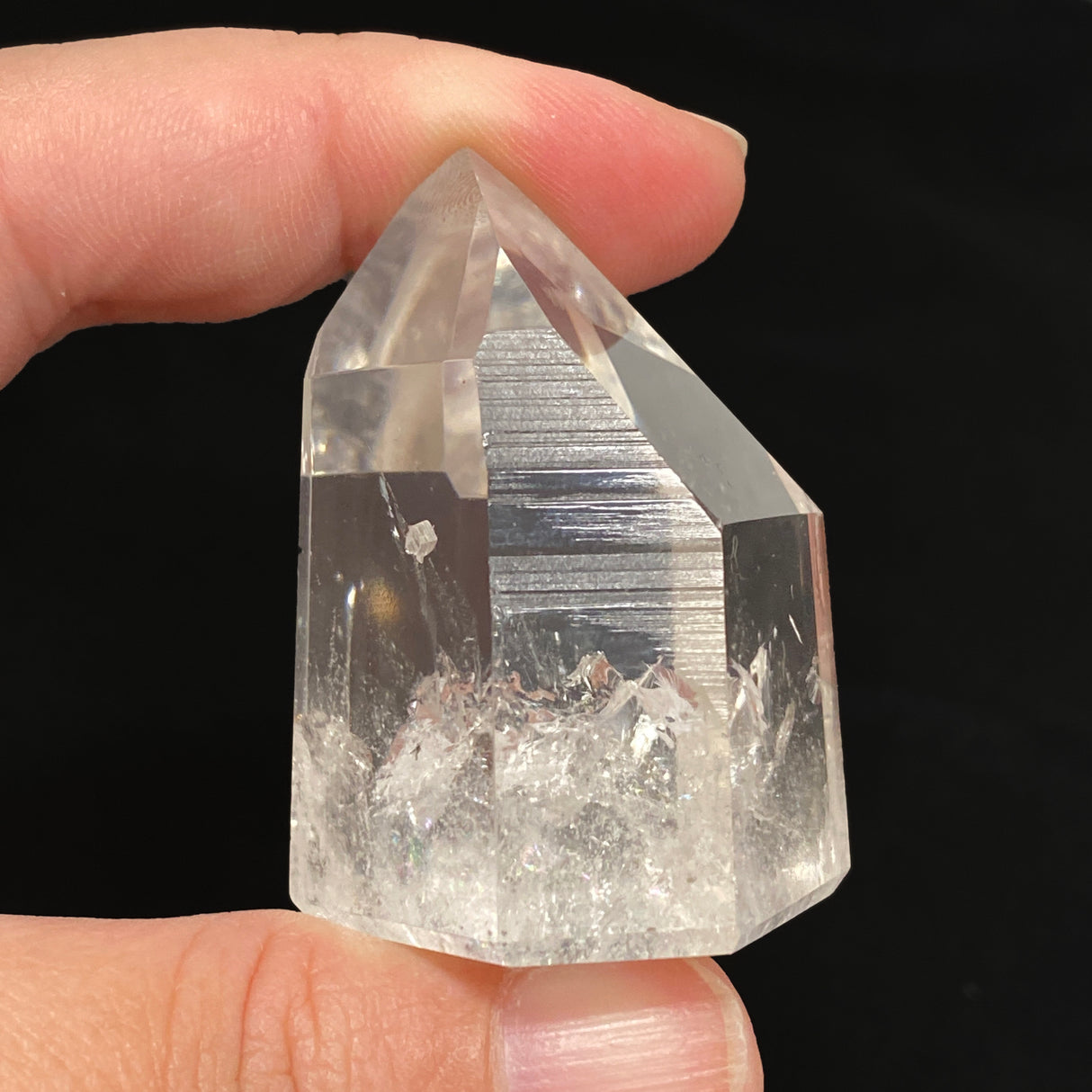 Lemurian Seed Crystal Polished Point 74 g 47x38mm LSQ-17