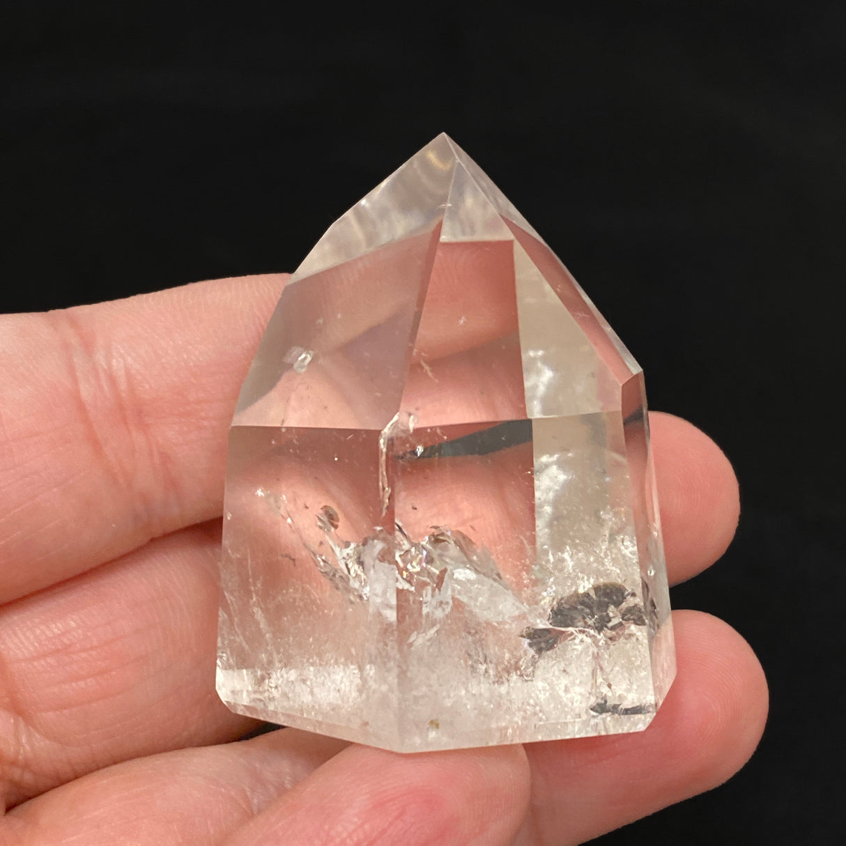 Lemurian Seed Crystal Polished Point 74 g 47x38mm LSQ-17