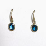 London Blue Topaz Oval Faceted Earrings PEGJ173