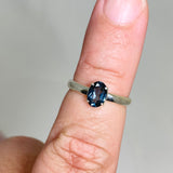 London Blue Topaz Oval Faceted Ring Size 6 PRGJ502