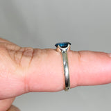 London Blue Topaz Oval Faceted Ring Size 6 PRGJ502