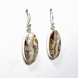 Mexican Crazy Lace Agate Oval Earrings KEGJ1514