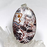 Mexican Crazy Lace Agate Oval Pendant KPGJ4572