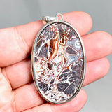 Mexican Crazy Lace Agate Oval Pendant KPGJ4572