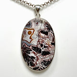 Mexican Crazy Lace Agate Oval Pendant KPGJ4572