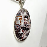 Mexican Crazy Lace Agate Oval Pendant KPGJ4572