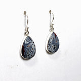 Mexican Crazy Lace Agate Teardrop Earrings KEGJ1516