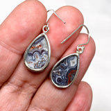 Mexican Crazy Lace Agate Teardrop Earrings KEGJ1516