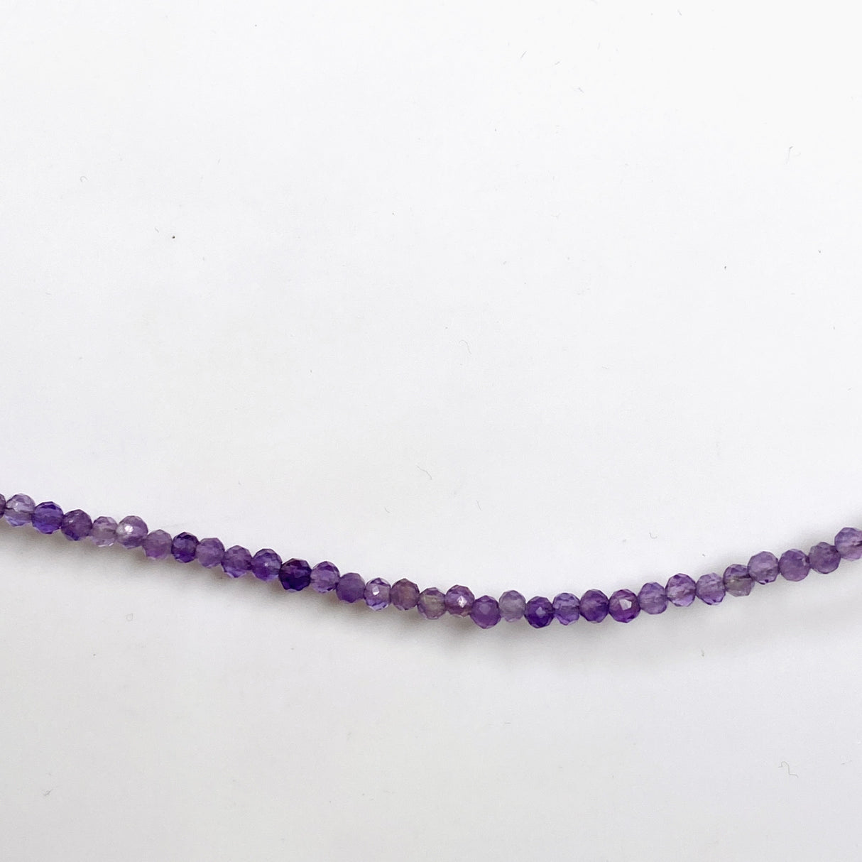 Micro Bead Necklace - Amethyst