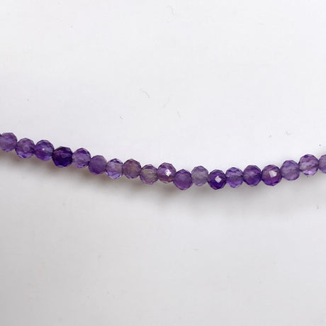 Micro Bead Necklace - Amethyst