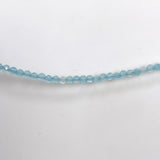 Micro Bead Necklace - Blue Chalcedony