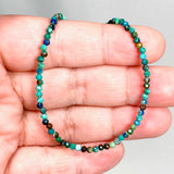 Micro Bead Necklace - Chrysocolla 
2.5mm