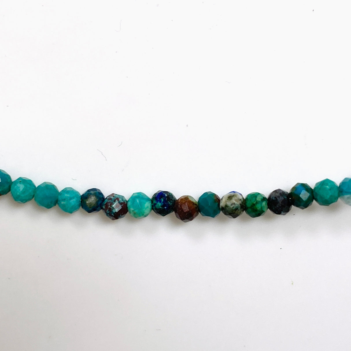 Micro Bead Necklace - Chrysocolla 
2.5mm