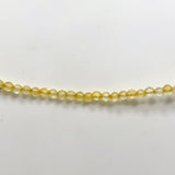 Micro Bead Necklace - Citrine 
2.5mm