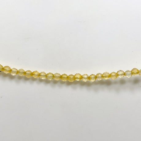 Micro Bead Necklace - Citrine 
2.5mm