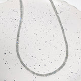 Micro Bead Necklace - Labradorite - Square Beads 2mm