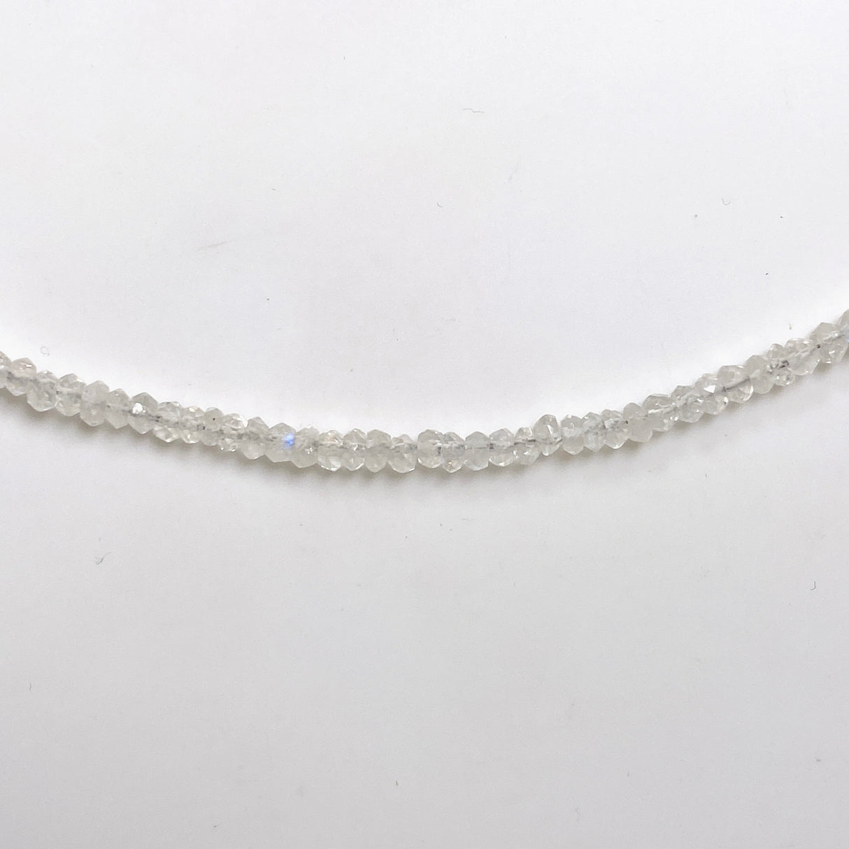 Micro Bead Necklace - White Moonstone