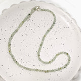 Micro Bead Necklace - Prehnite 
3.5mm