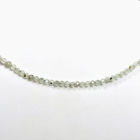 Micro Bead Necklace - Prehnite 
3.5mm