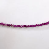 Micro Bead Necklace - Ruby