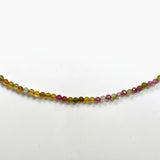 Micro Bead Necklace - Tourmaline (mixed colours)