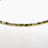 Micro Bead Necklace - Tourmaline (mixed colours)