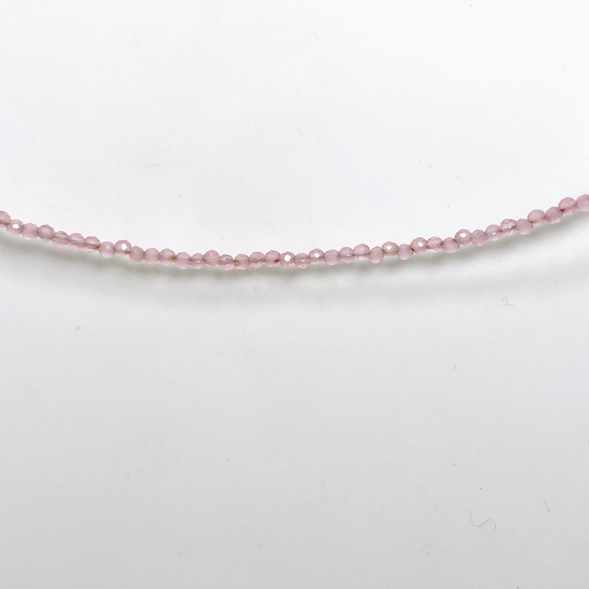 Micro Bead Necklace - Rose Quartz