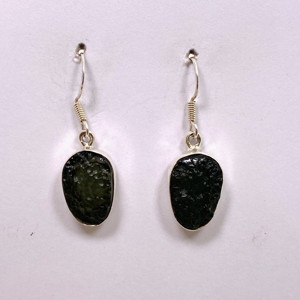 Moldavite Earrings 17mm IVME-01