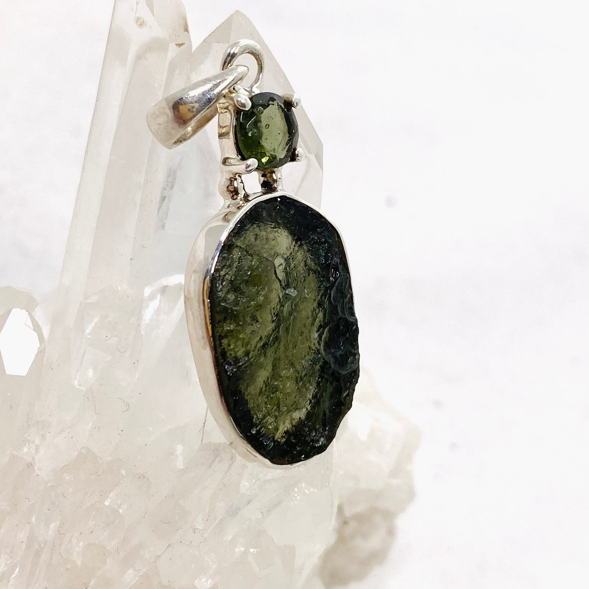 Moldavite Pendant 4.79 g 45x16mm IVMP-12