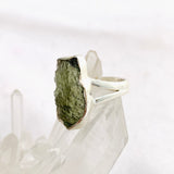 Moldavite Raw Split Band Ring Size 6 KRGJ3356