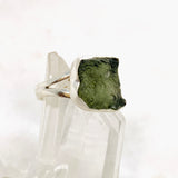 Moldavite Raw Split Band Ring Size 7 KRGJ3357