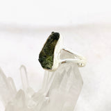 Moldavite Raw Split Band Ring Size 8 KRGJ3358