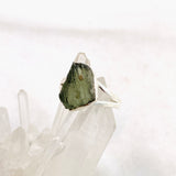 Moldavite Raw Split Band Ring Size 9 KRGJ3359