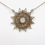 Moonstone Mandala Necklace NK340-MS