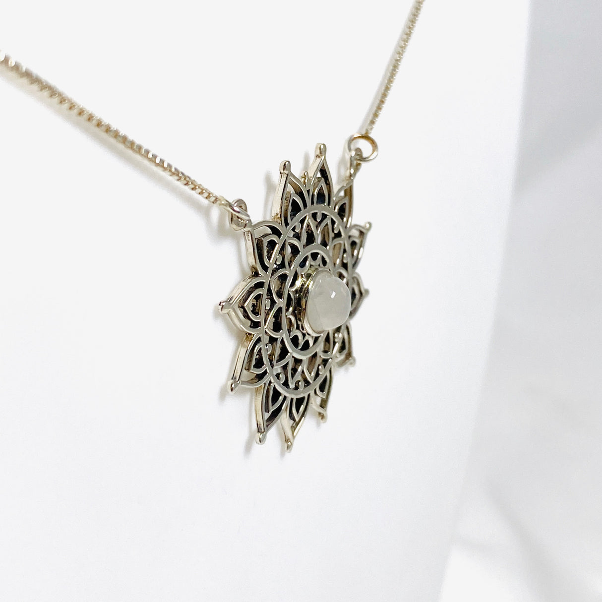 Moonstone Mandala Necklace NK340-MS