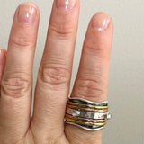 Moonstone Spinner Ring Size 9.5 R3905