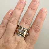 Moonstone Spinner Ring Size 9.5 R3905