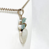 Moonstone multi-stone pendant with Aquamarine and Watermelon Tourmaline KPGJ1521