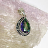 Mystic Topaz Teardrop Faceted Boho Pendant KPGJ4590